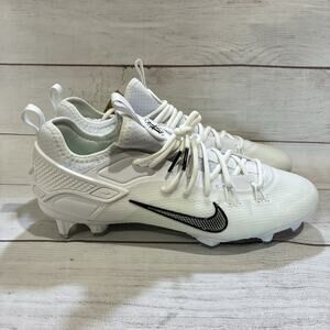 Nike Huarache 9 Elite Low LAX Mens Lacrosse Cleats White Sz.13 FD0089-101